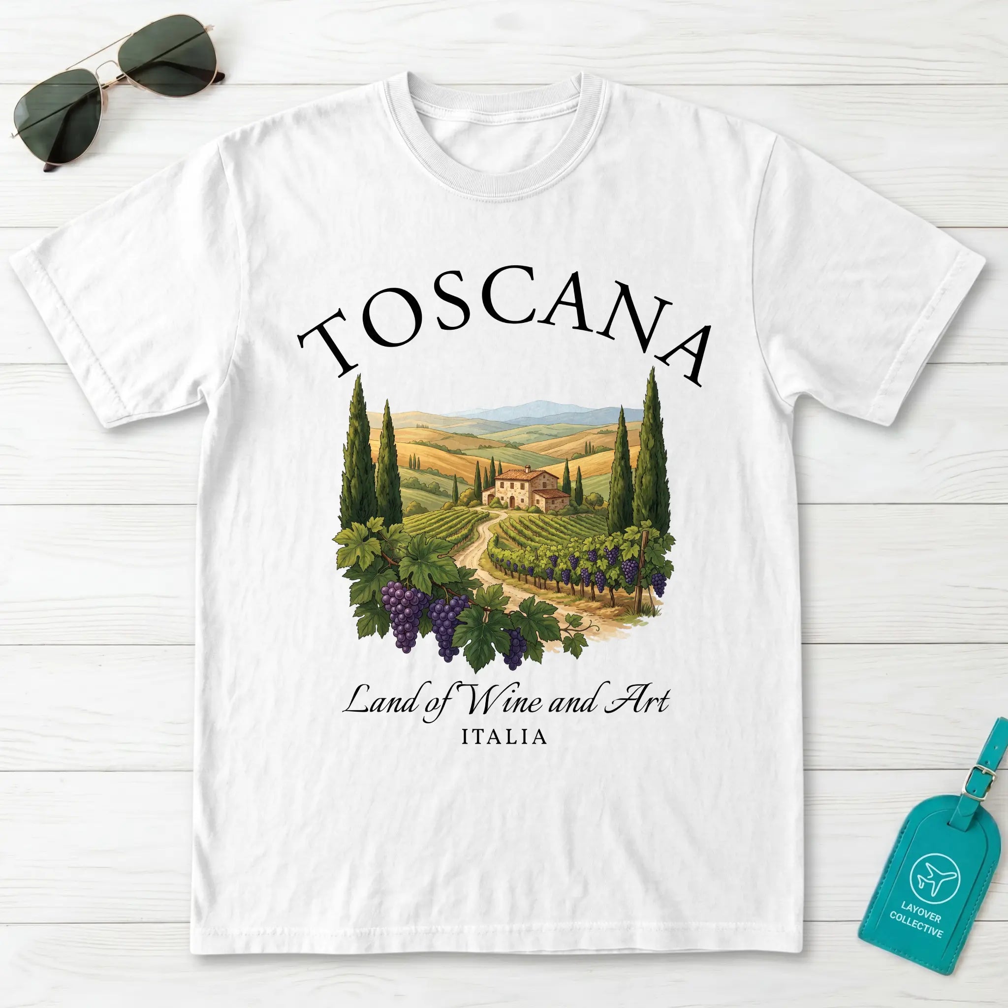 Toscana Italia Vineyard T-Shirt