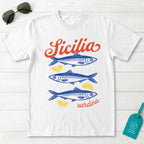 Sicilia Sardina Sicily Sardine Lemon Graphic T-Shirt