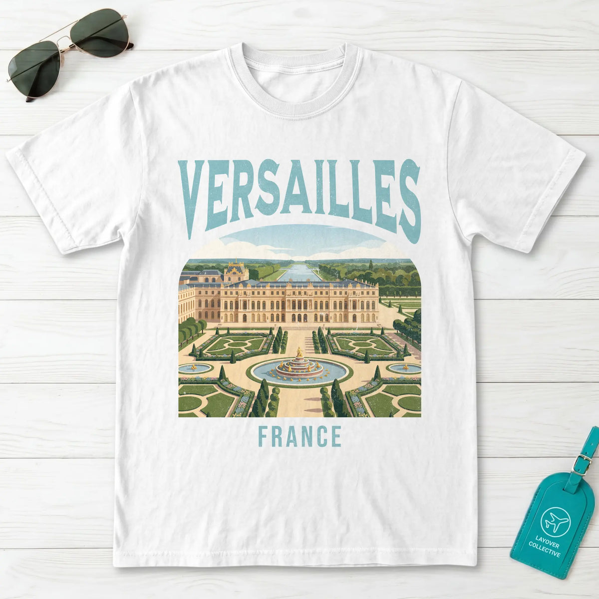 Versailles France Vintage Travel Poster T-Shirt