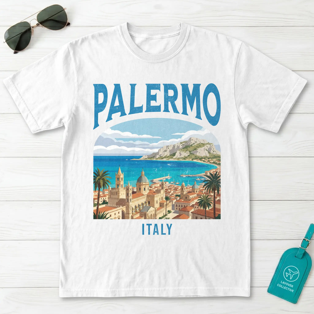 Palermo Italy Vintage Travel Poster T-Shirt