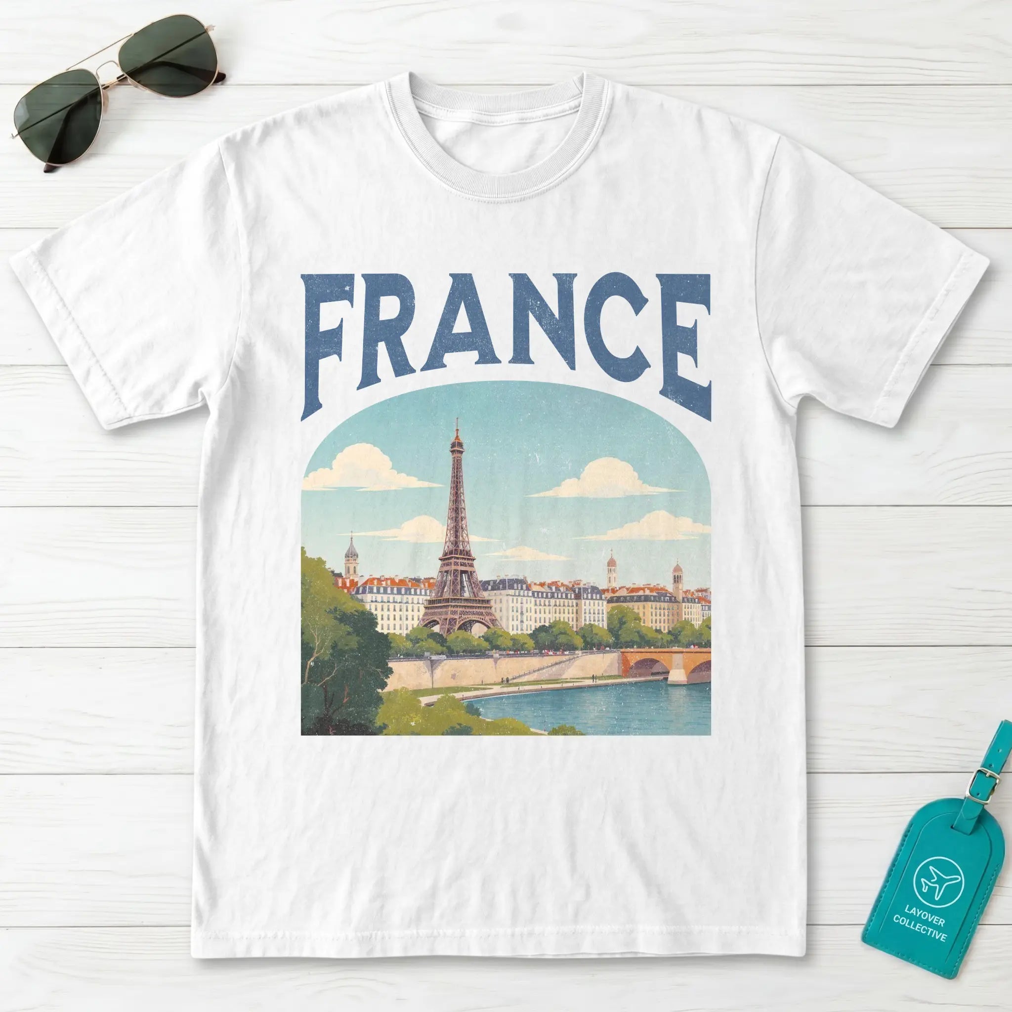 France Vintage Travel Poster T-Shirt