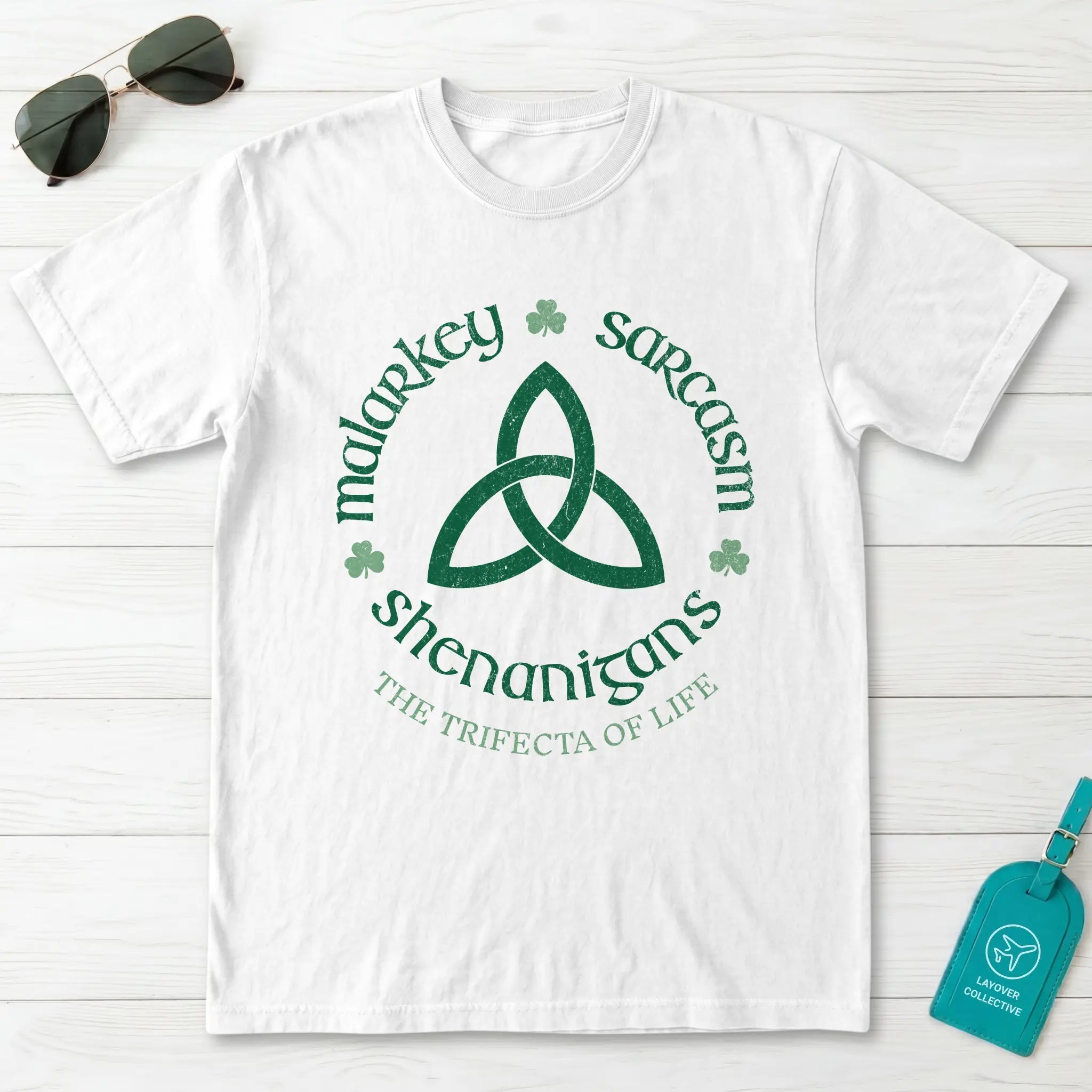 Malarkey Sarcasm Shenanigans Trinity Knot T-Shirt
