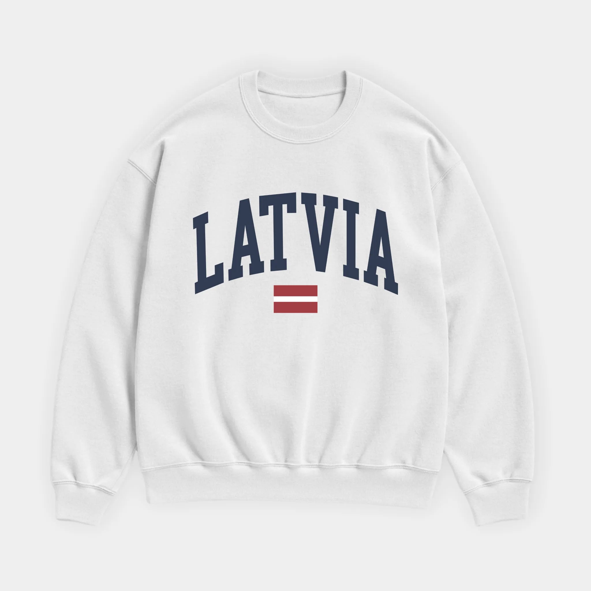 Latvia Collegiate Flag Sweatshirt