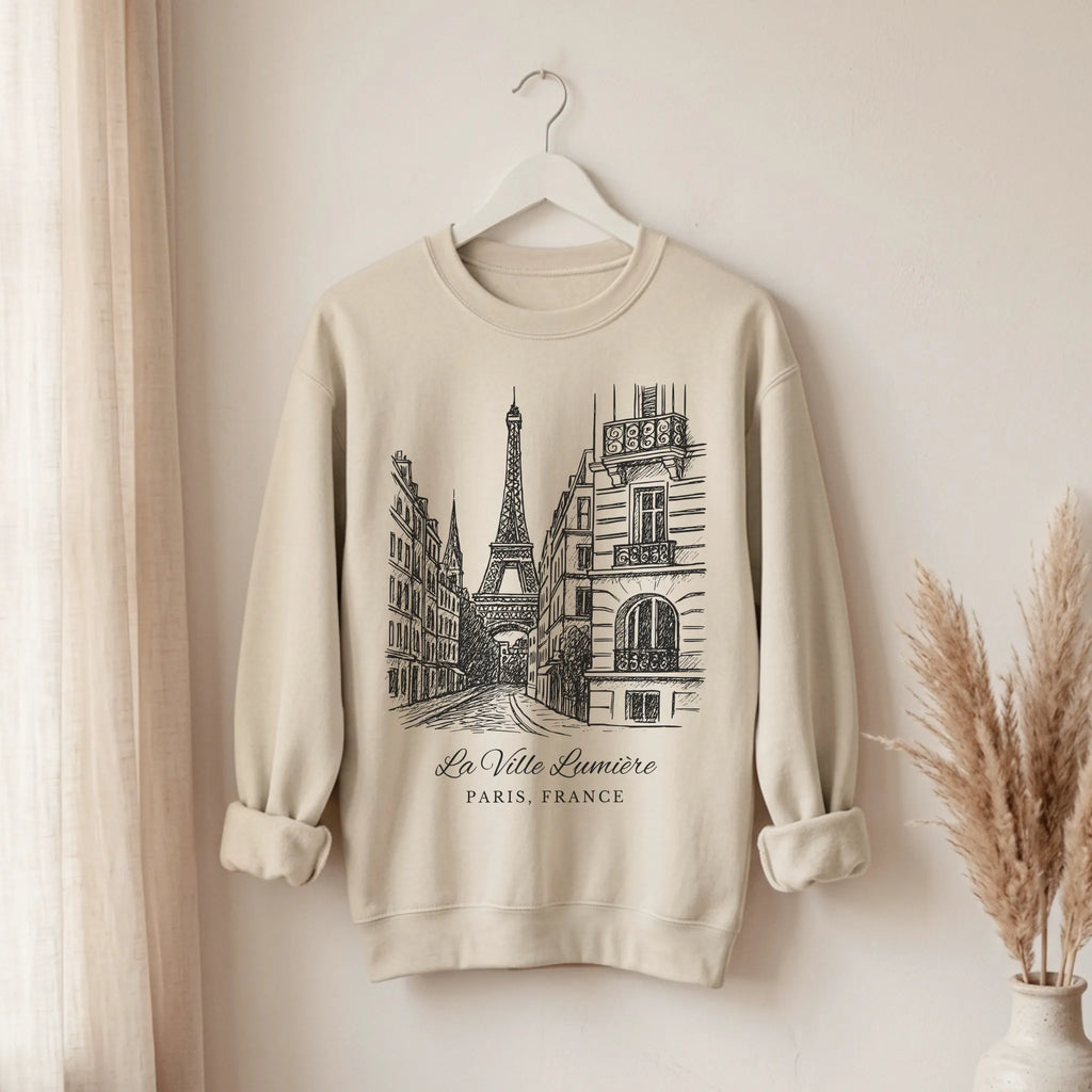 Paris Vintage Sketch Sweatshirt