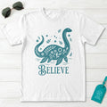 Nessie Believe Floral Folk Art T-Shirt