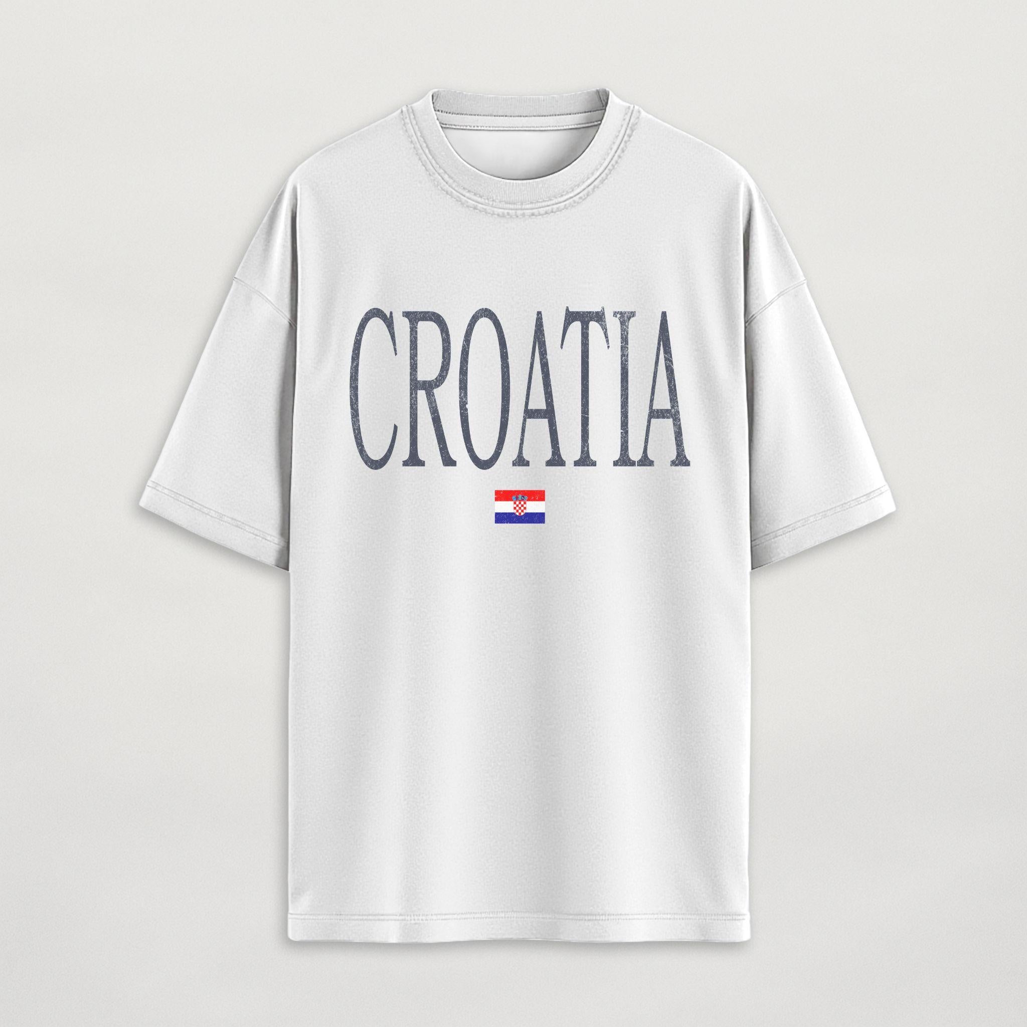 Distressed Croatia T-Shirt