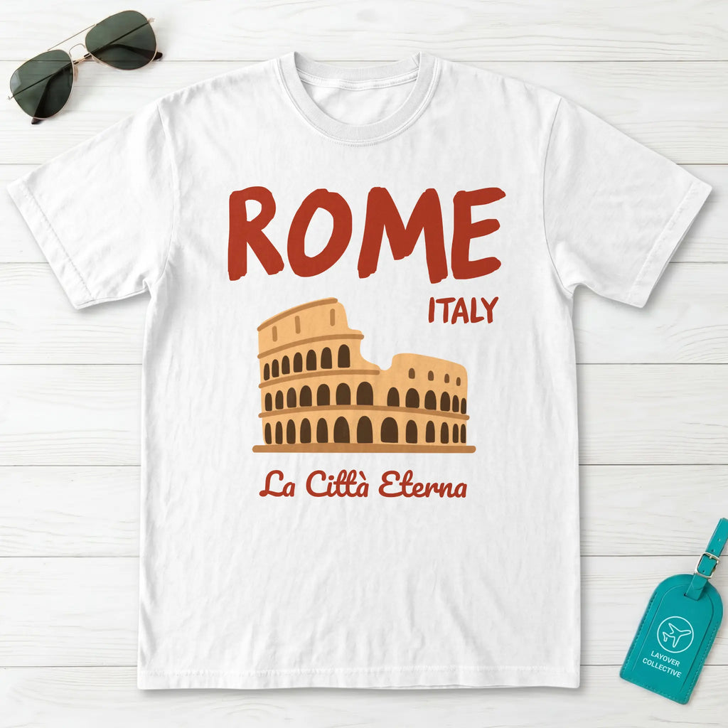 Rome Italy Colosseum La Citta Eterna Graphic T-Shirt