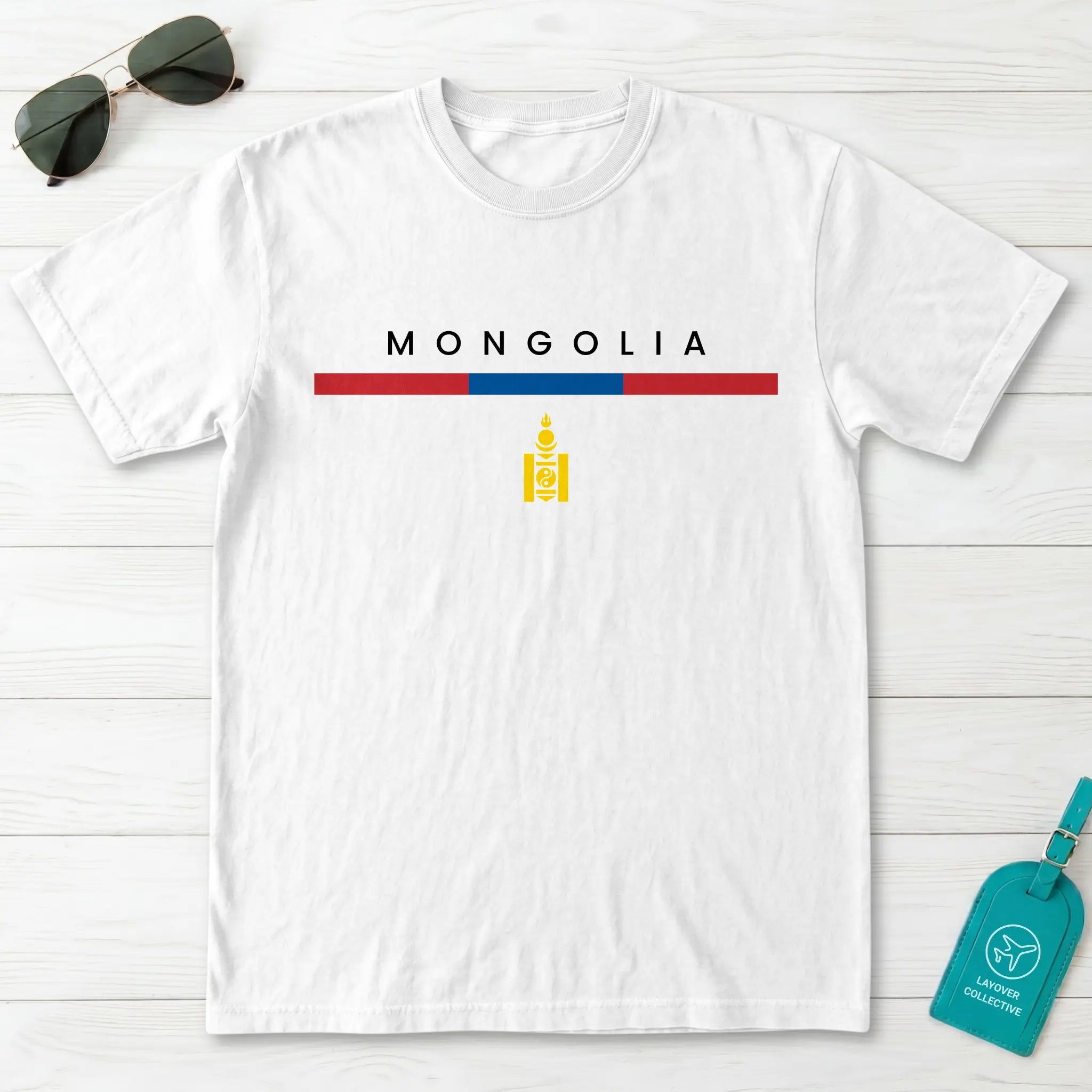 Mongolia Flagline T-Shirt