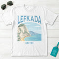 Lefkada Greece Vintage Travel Poster T-Shirt