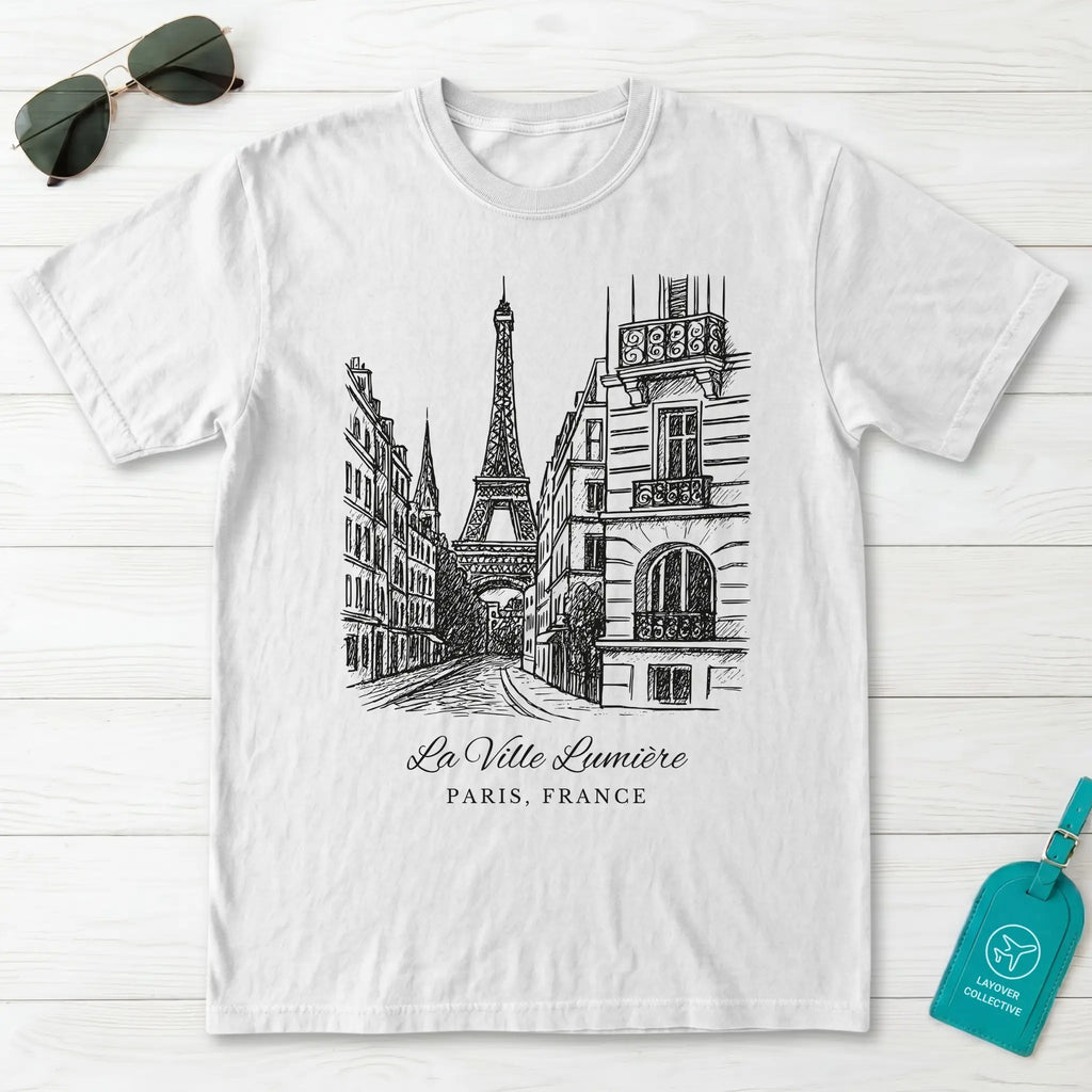 Paris Vintage Sketch T-Shirt