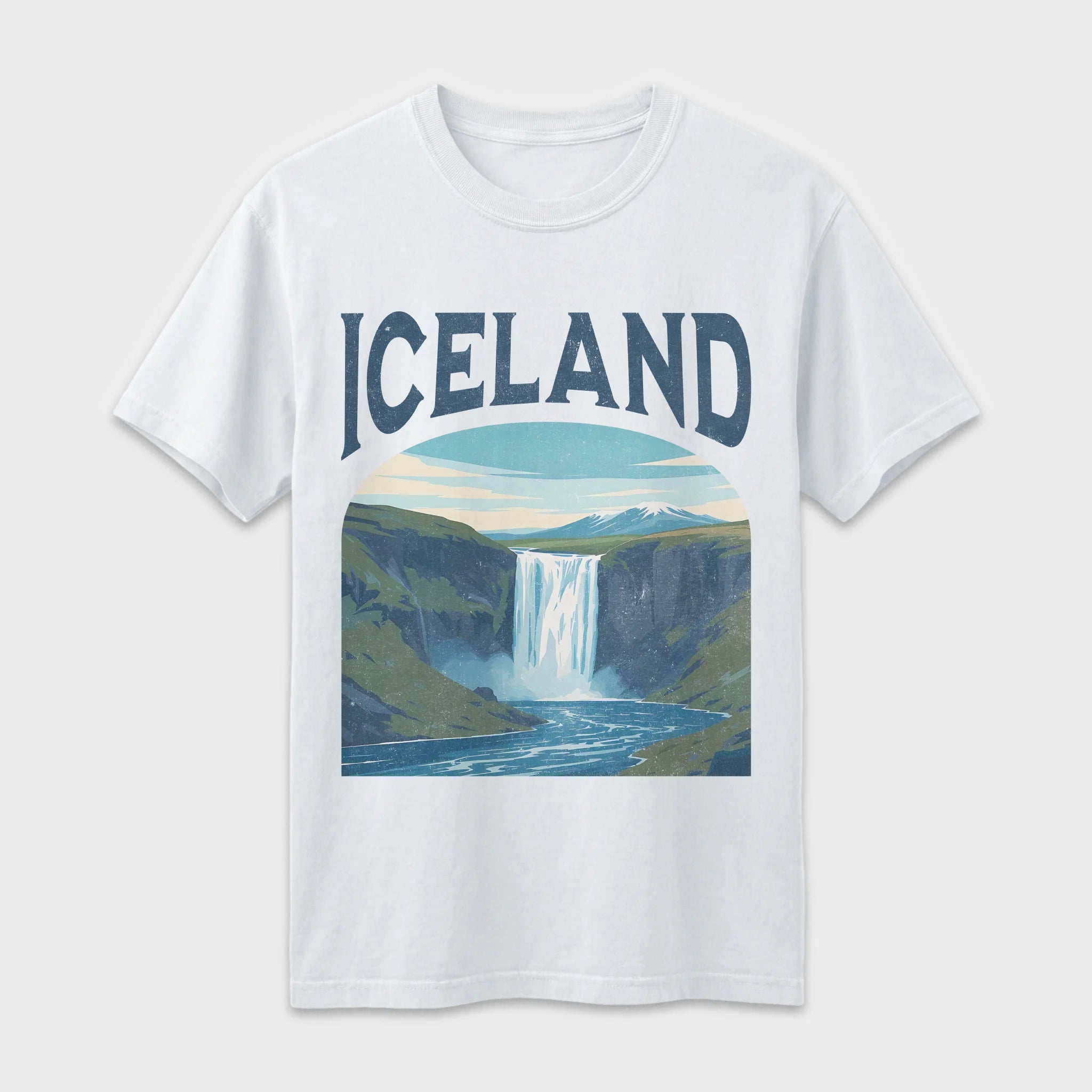 Iceland Vintage Travel Poster T-Shirt