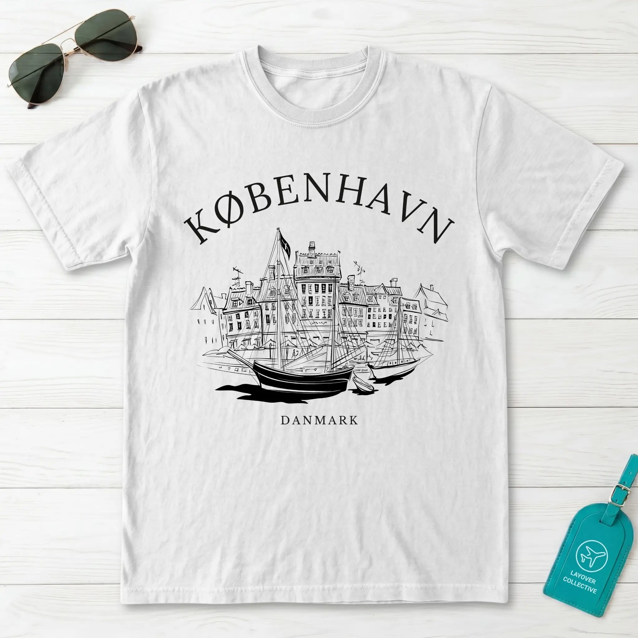 Copenhagen Vintage Sketch T-Shirt