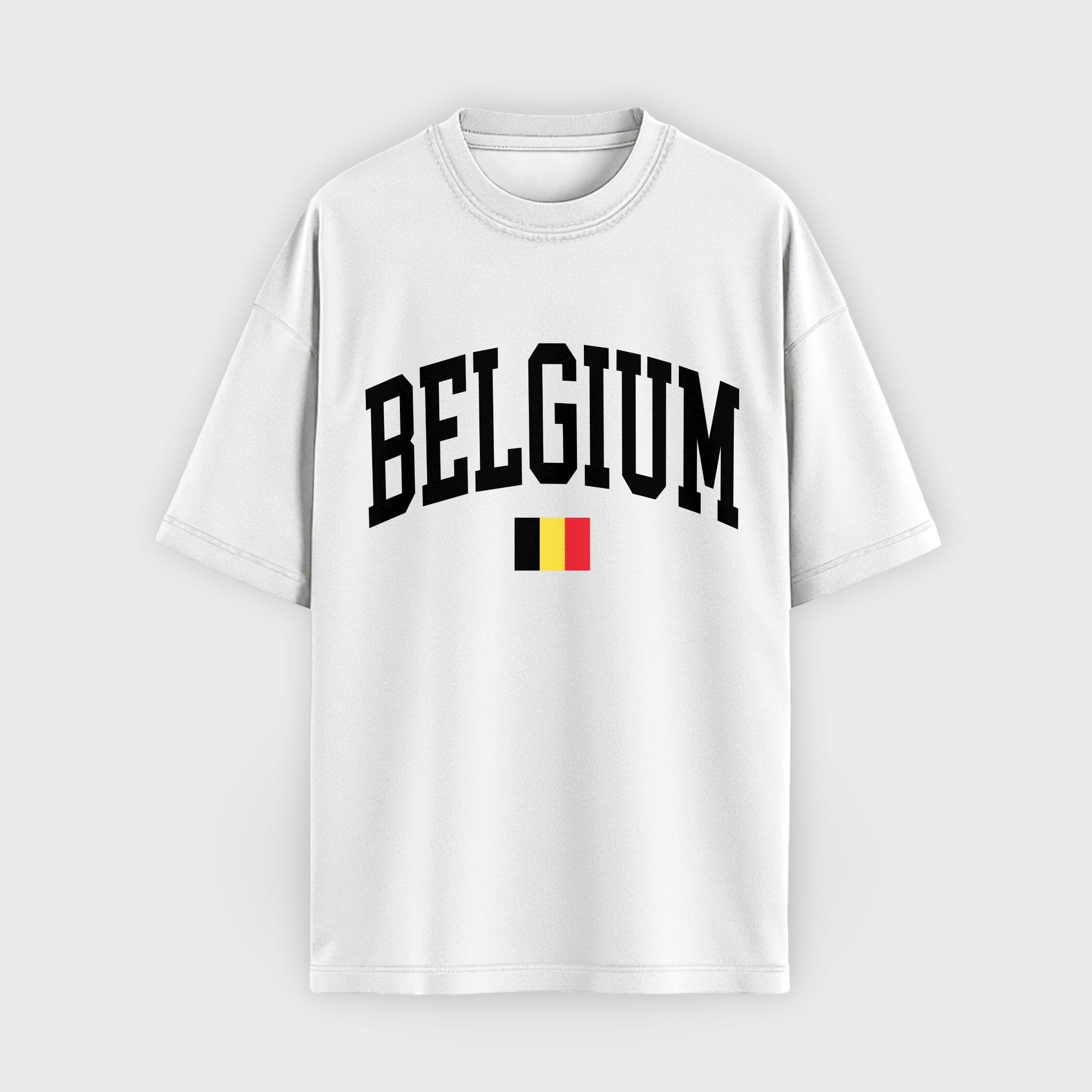 Belgium Collegiate Flag T-Shirt