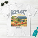 Normandy France Vintage Travel Poster T-Shirt