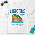 Cinque Terre Italia Perla della Liguria Coastal Village Graphic T-Shirt
