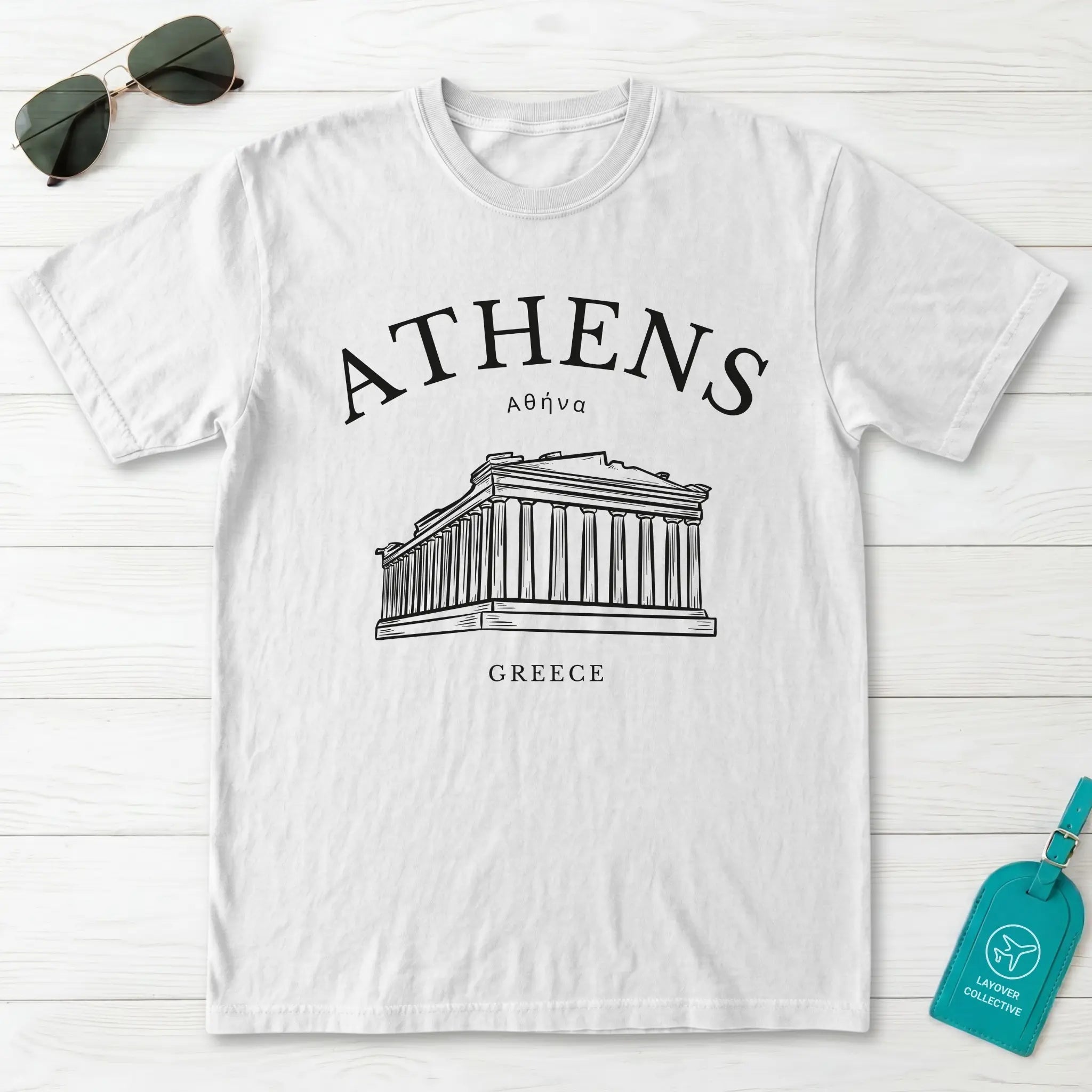 Athens Vintage Sketch T-Shirt