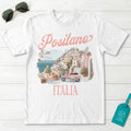 Positano Italia Vespa Amalfi Coast Graphic T-Shirt