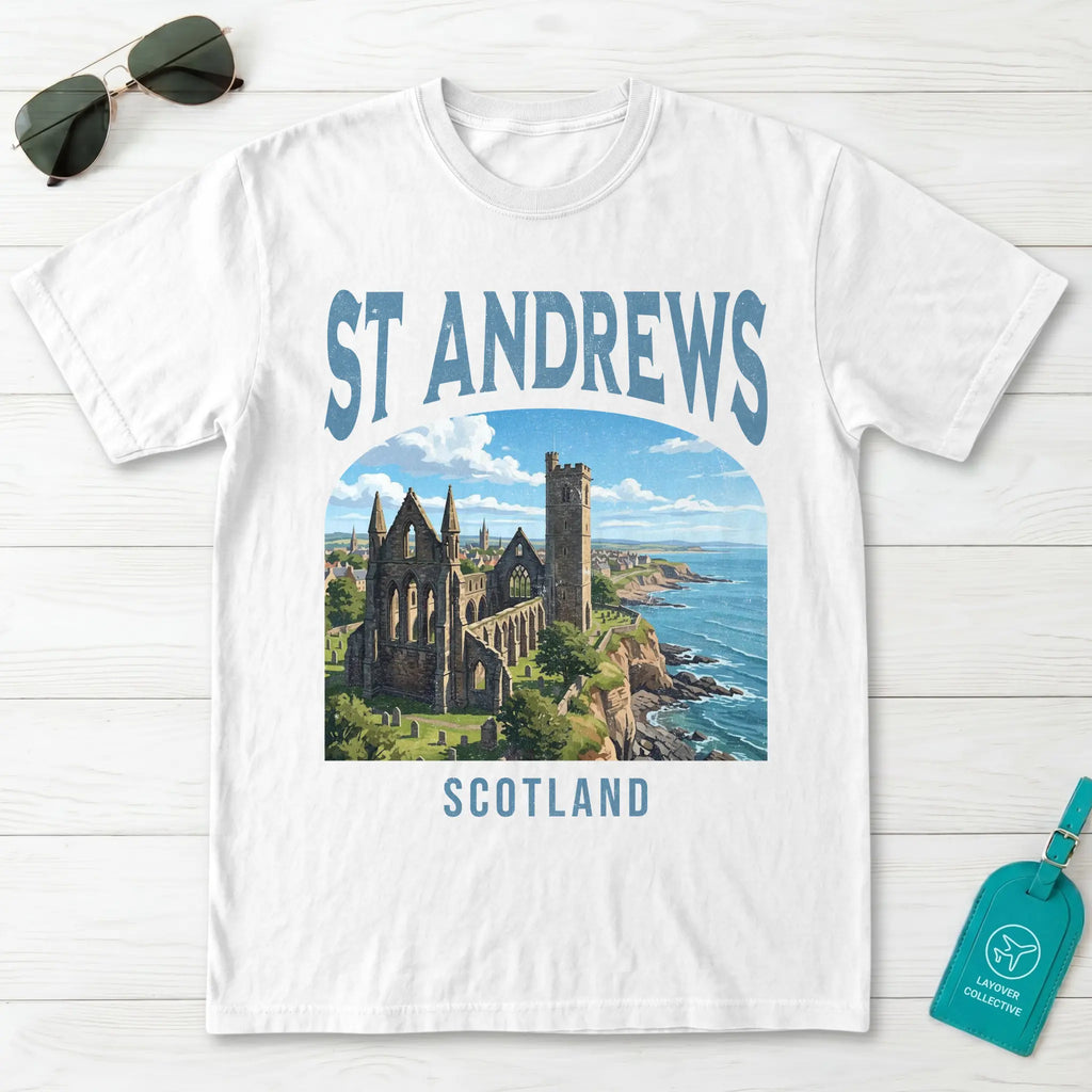 St Andrews Vintage Poster Scotland T-Shirt