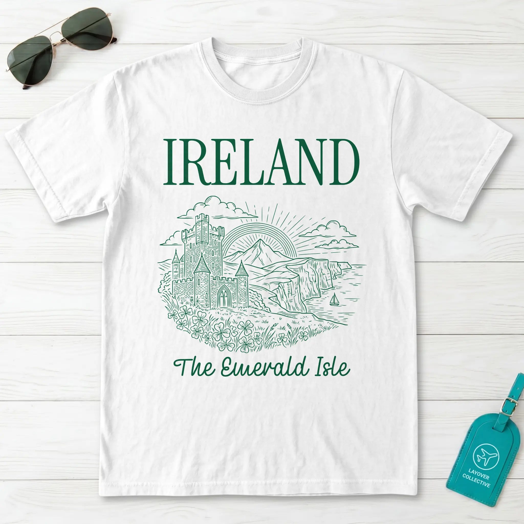 Ireland Emerald Isle Castle T-Shirt