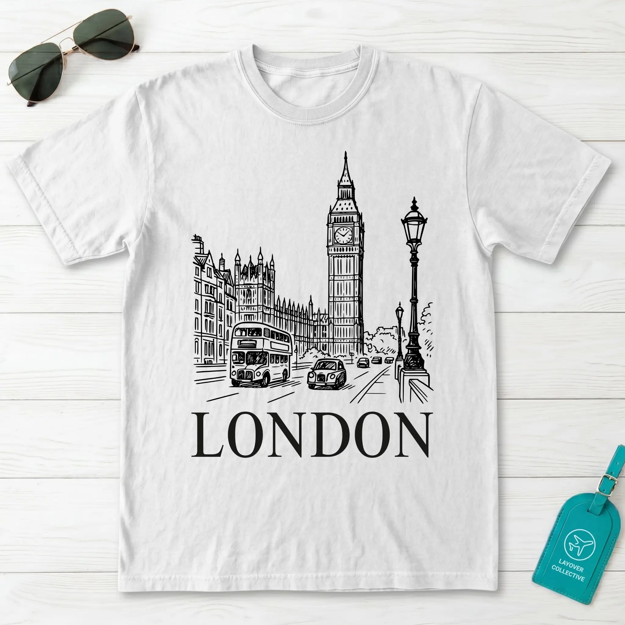 London Vintage Sketch T-Shirt