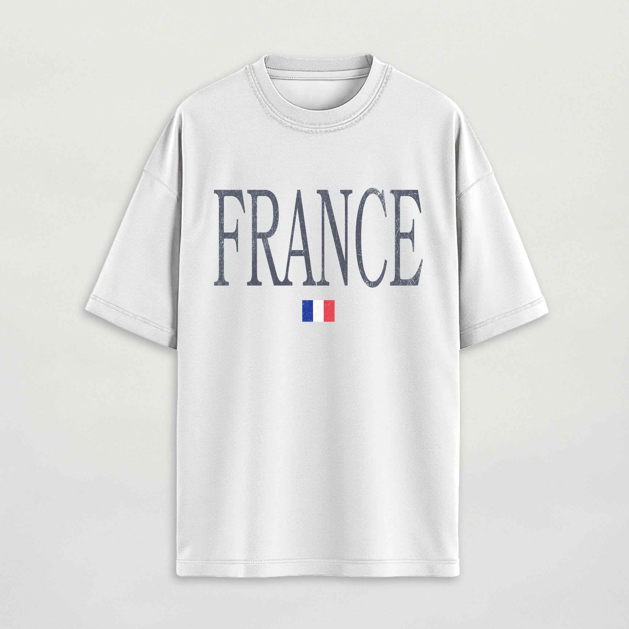 Distressed France T-Shirt