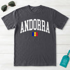 Andorra Collegiate Flag T-Shirt