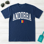 Andorra Collegiate Flag T-Shirt