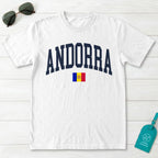 Andorra Collegiate Flag T-Shirt