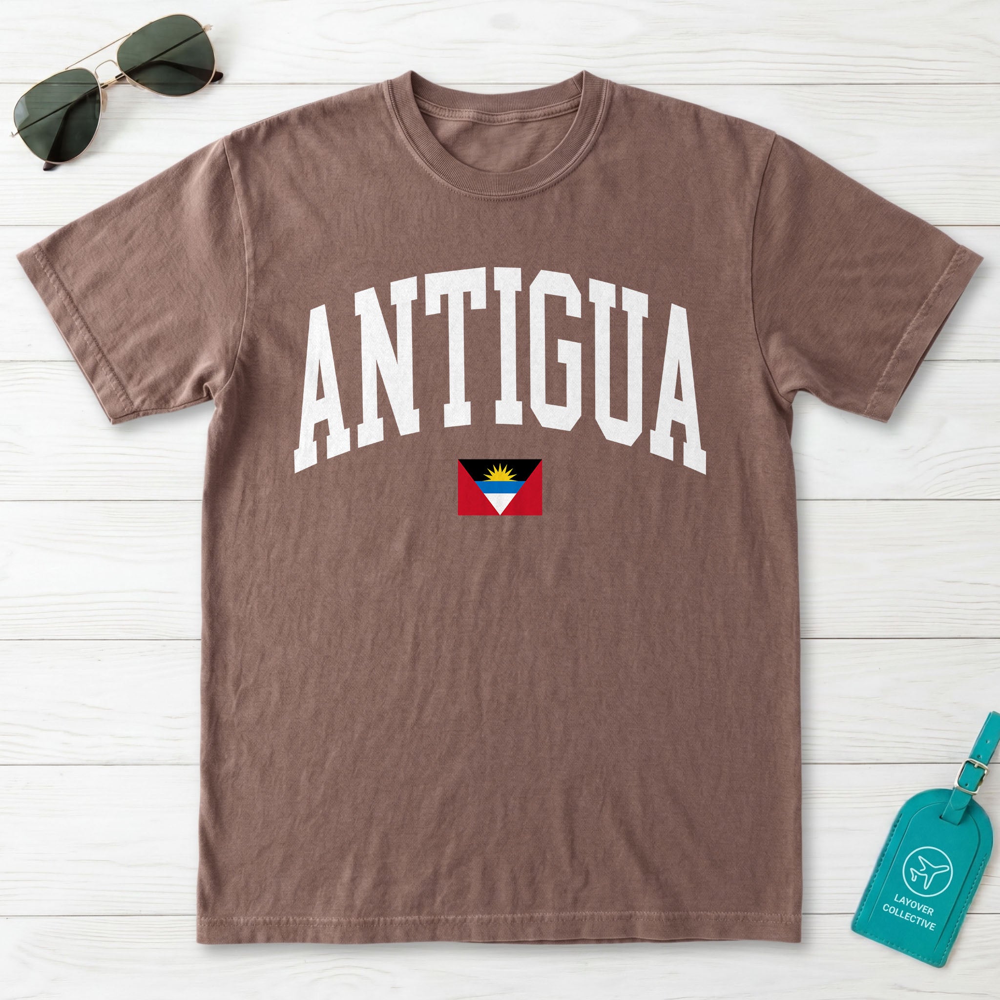Antigua Collegiate Flag T-Shirt