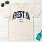 Argentina Collegiate Flag T-Shirt