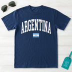 Argentina Collegiate Flag T-Shirt