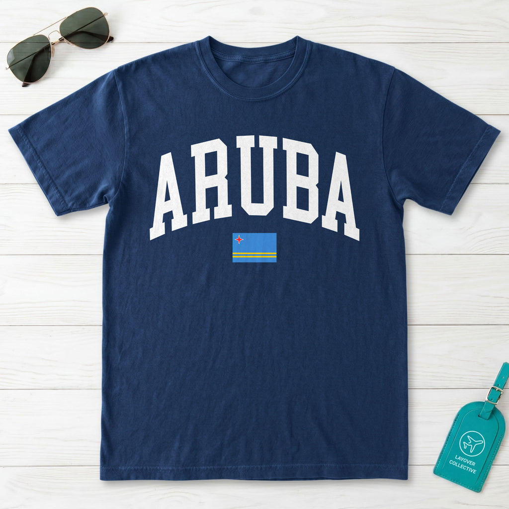 Aruba Collegiate Flag T-Shirt