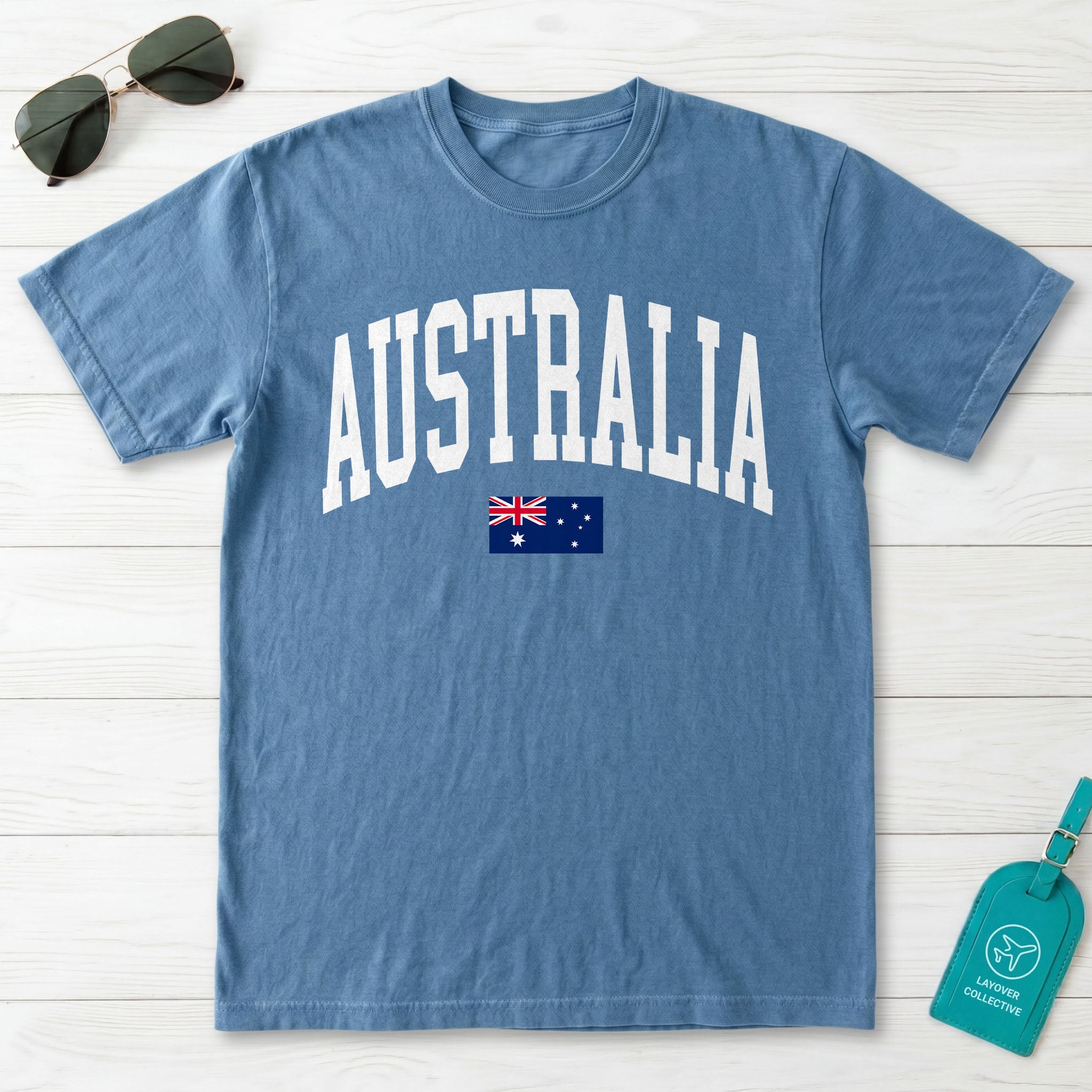 Australia Collegiate Flag T-Shirt