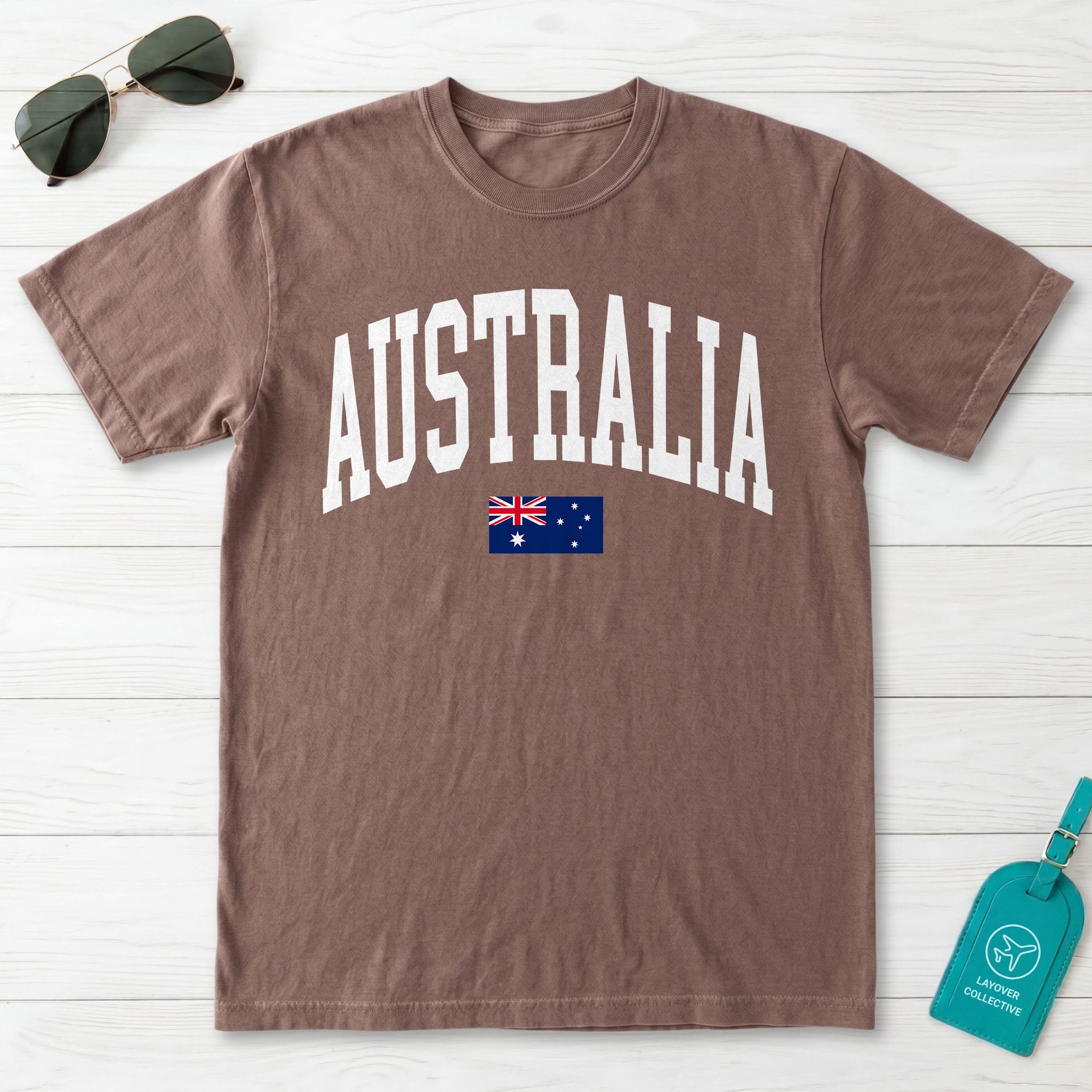 Australia Collegiate Flag T-Shirt
