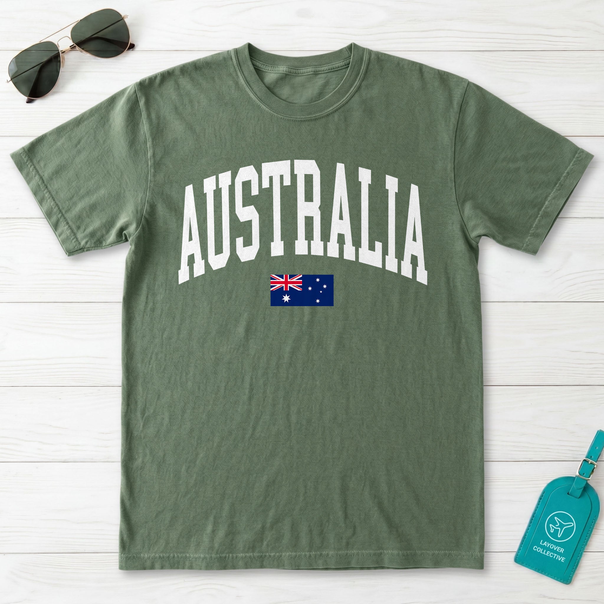 Australia Collegiate Flag T-Shirt