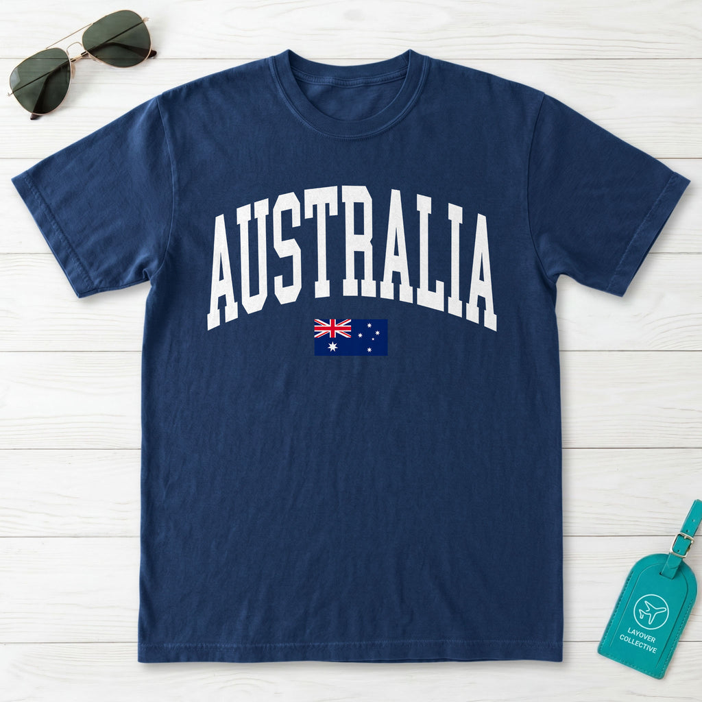 Australia Collegiate Flag T-Shirt