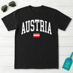 Austria Collegiate Flag T-Shirt