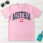 Austria Collegiate Flag T-Shirt