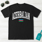Azerbaijan Collegiate Flag T-Shirt