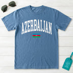 Azerbaijan Collegiate Flag T-Shirt