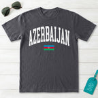 Azerbaijan Collegiate Flag T-Shirt