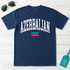 Azerbaijan Collegiate Flag T-Shirt