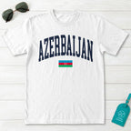 Azerbaijan Collegiate Flag T-Shirt