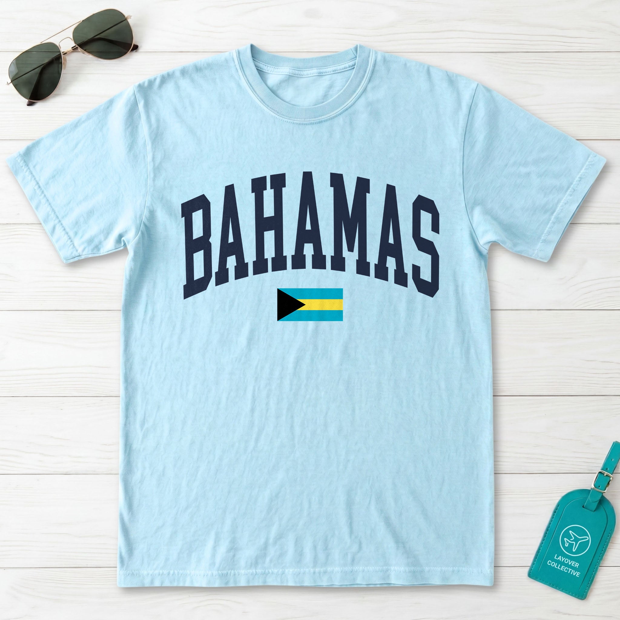 Bahamas Collegiate Flag T-Shirt