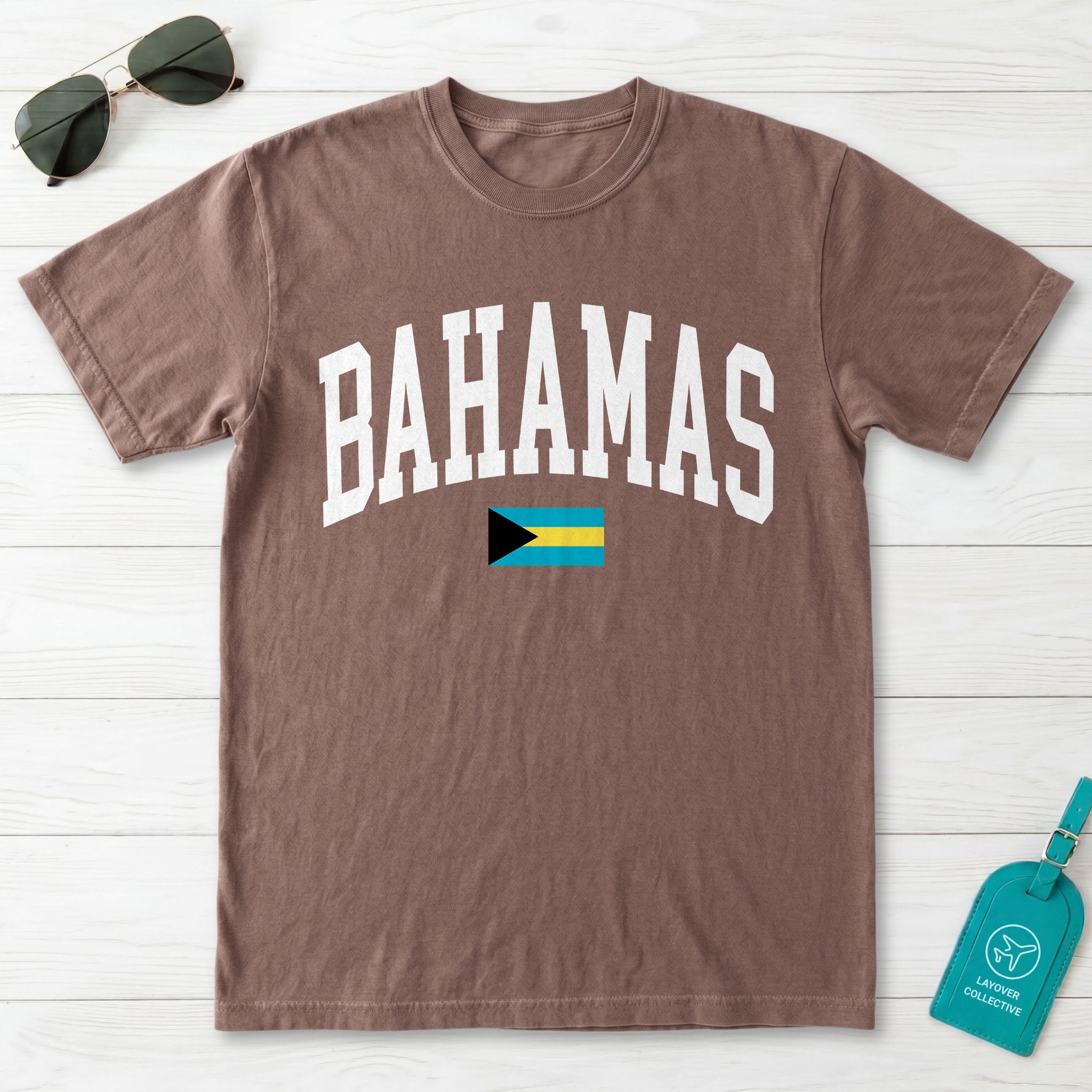 Bahamas Collegiate Flag T-Shirt