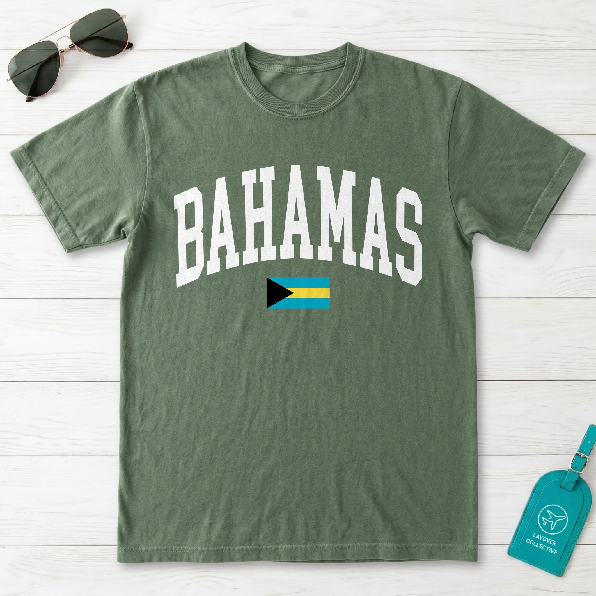 Bahamas Collegiate Flag T-Shirt