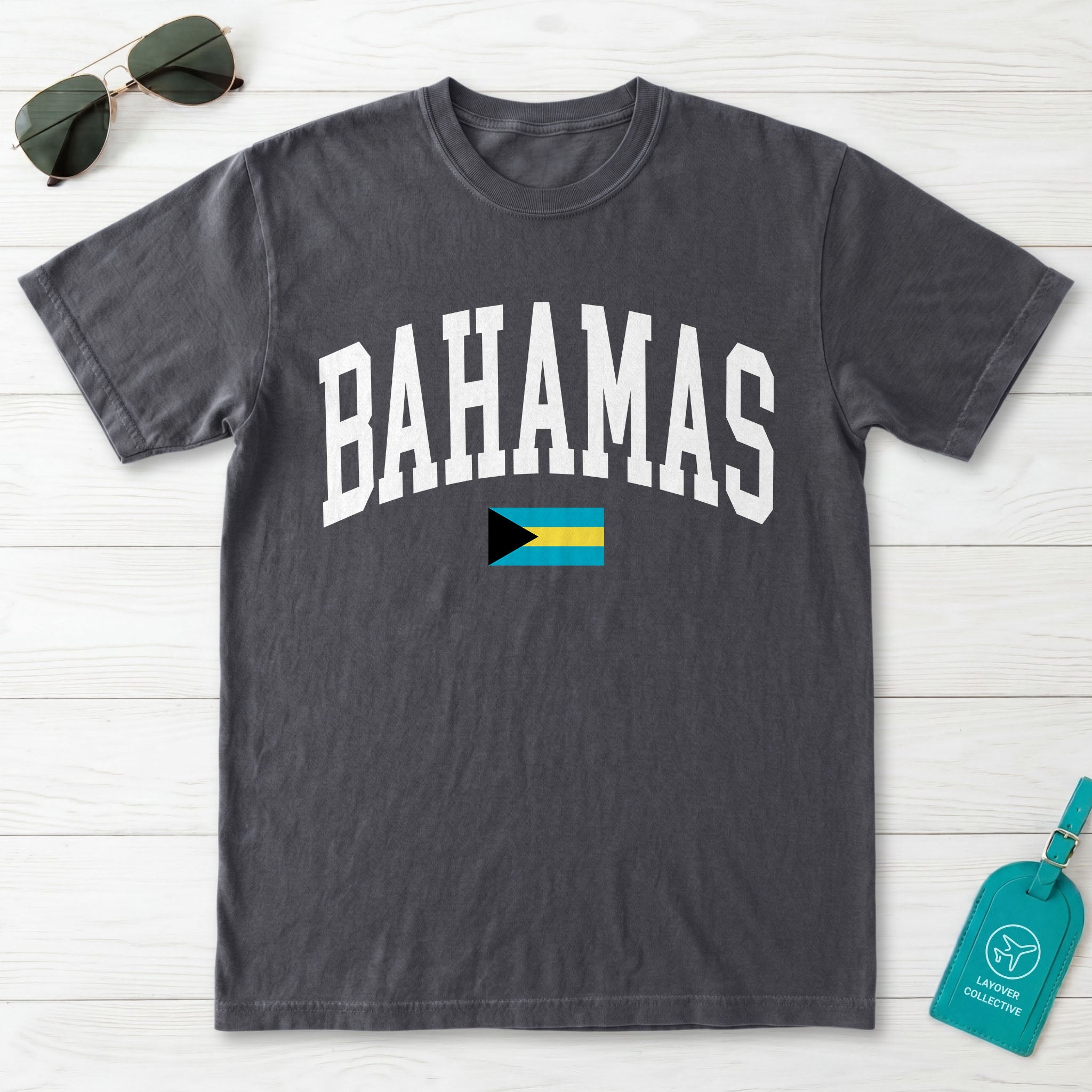 Bahamas Collegiate Flag T-Shirt