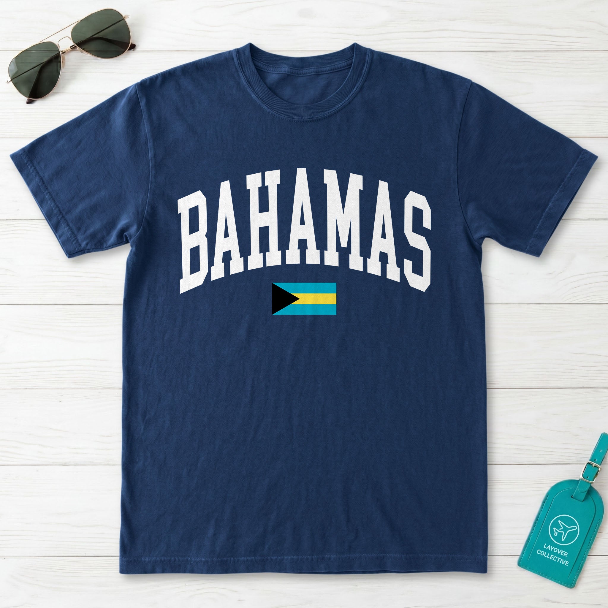Bahamas Collegiate Flag T-Shirt