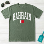 Bahrain Collegiate Flag T-Shirt