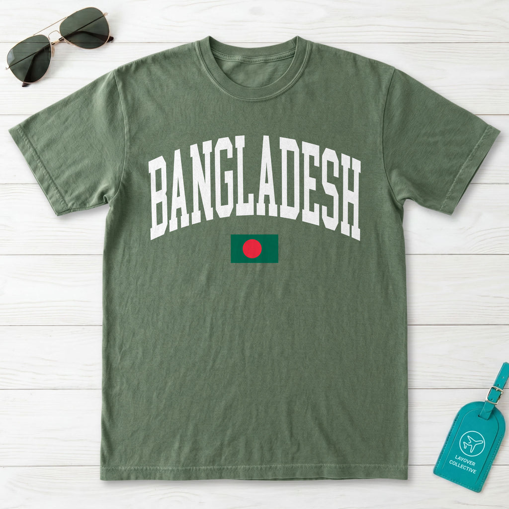 Bangladesh Collegiate Flag T-Shirt
